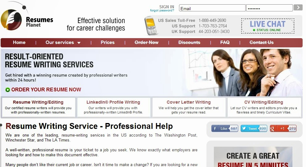 Professional resume service online reviews