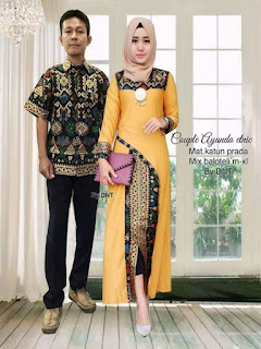 model baju batik pesta simple