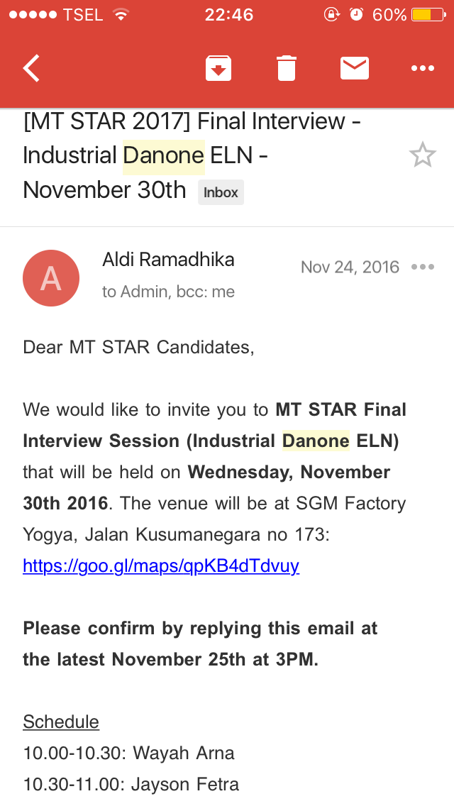 Who The Hell Is Wayah Arna Pengalaman Jobseeker 2 Danone Mt Star 2017