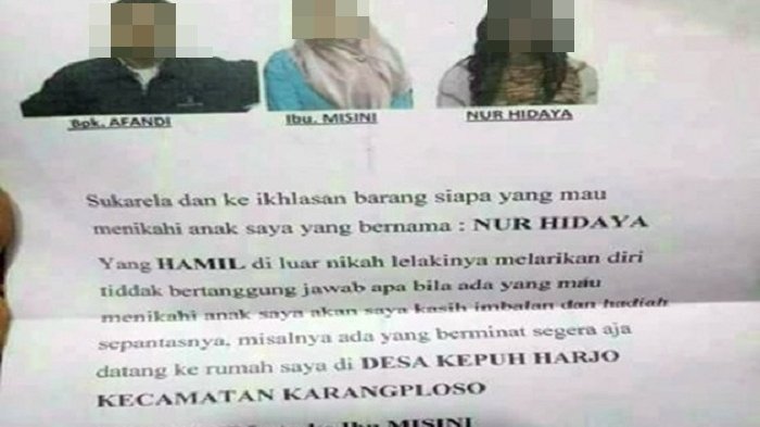 HEBOH Viral Sayembara Cari Menantu Karena Anak Hamil Duluan HEBOH Viral Sayembara Cari Menantu Karena Anak Hamil Duluan