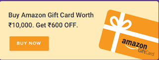 Get amazon voucher of rs 10000 at 600 off ( offer only for today)