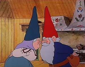 Resultado de imaxes para besos con la nariz entre gnomos