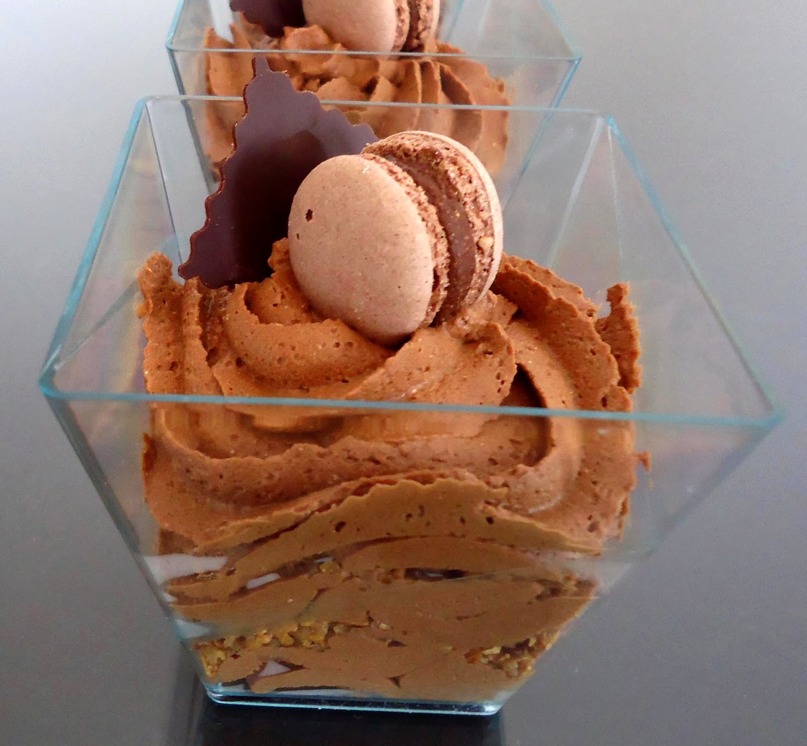 MiniCuisine Mousse chocolatpraliné en verrines