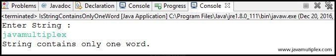 How to check whether given String contains one or more words in Java?