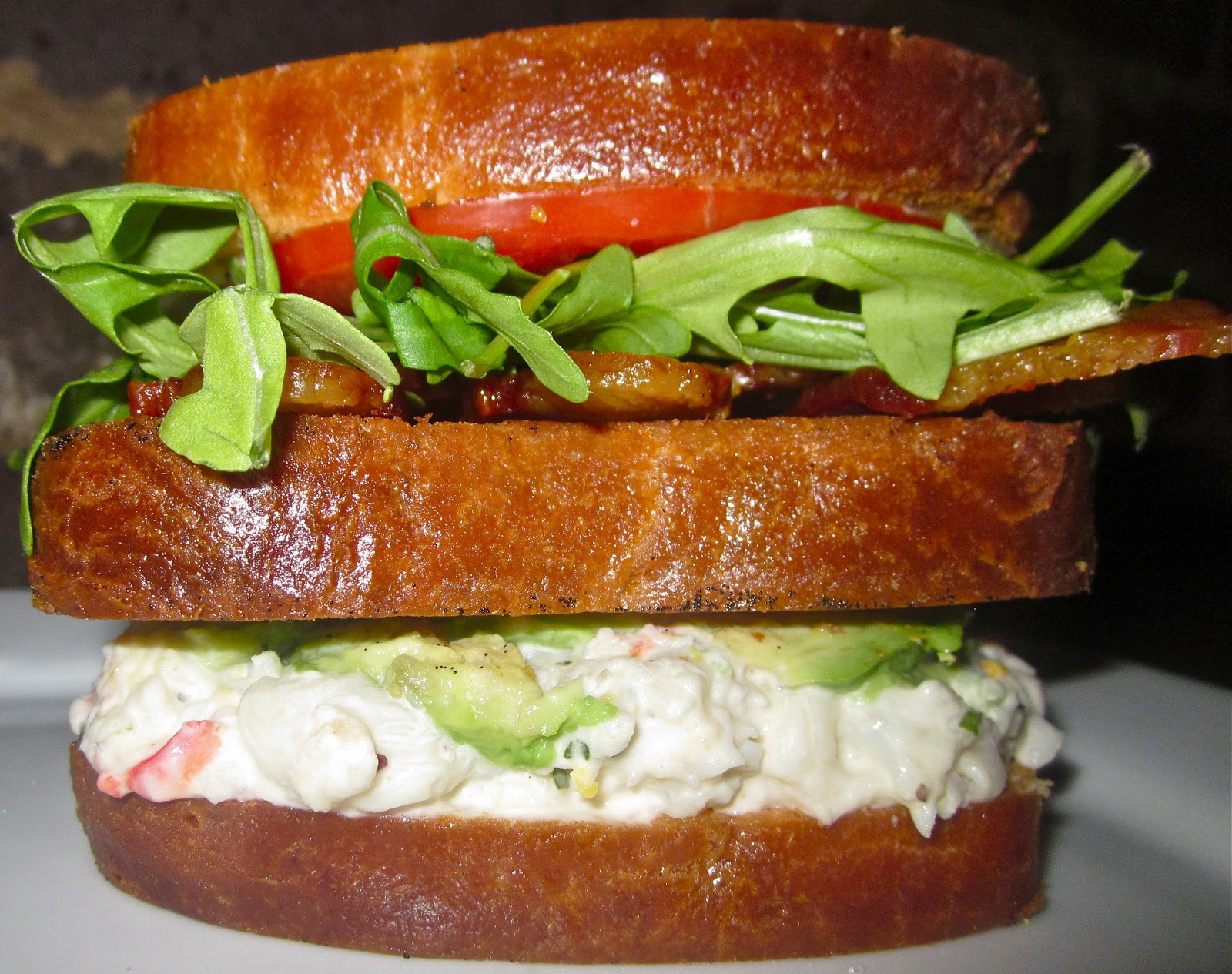 Haute + Heirloom Lobster Club Sandwich with Vanilla Bean Butter Fried