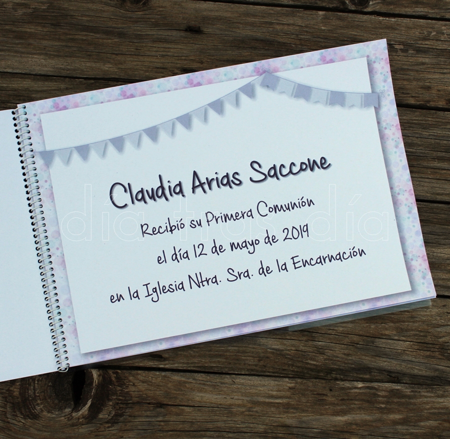 Libros de firmas personalizados Primera Comunión