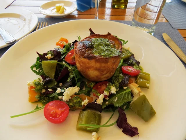 Salad at Solms Delta Winery in Franschhoek in South Africa