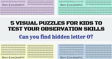 5 Visual Puzzles for Kids to test your observation skills-Fun With Puzzles