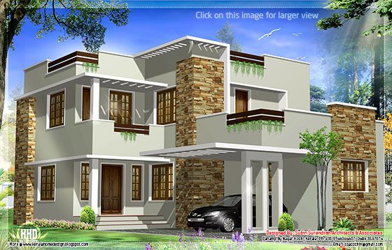 1793 square feet modern  house  elevation  Kerala  House  Design