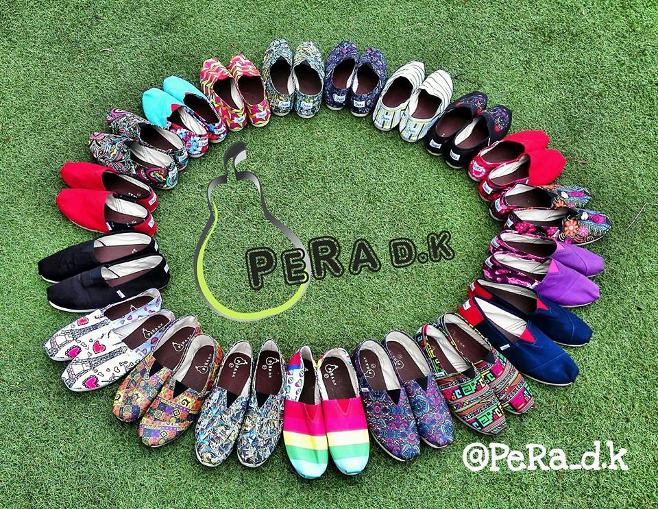 David and Kathe have made around (sixty) 60 different styles of PeRa espadrilles,which are include in their 5 collections. Actually customers can find