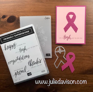 Stampin' Up! Friendly Expressions ~ Cancer Support Card ~ www.juliedavison.com