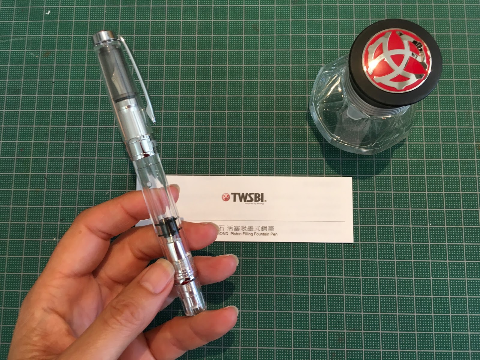 Twsbi Diamond 580AL RosePenna Stilografica Twsbi RossaFountain Pen