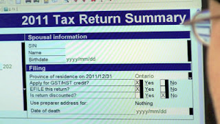 Tax return summary