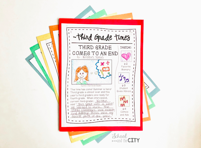 This is a meaningful, creative writing activity for the end of the year! Students use all those writing skills they learned throughout the year to write about how they feel about the end of the year, their favorite memories, and advice for next year's students.