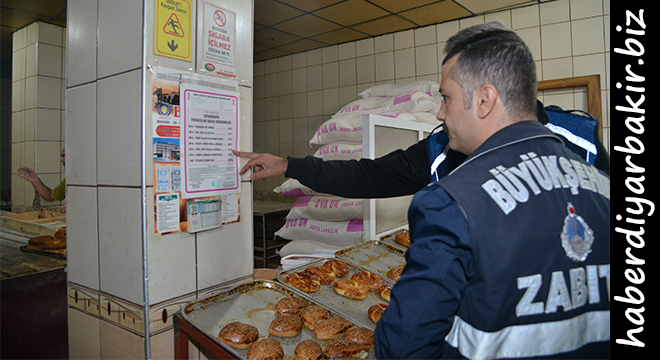 Diyarbakır Büyükşehir Belediyesinden fırın denetimi Diyarbakır Büyükşehir Belediyesinden fırın denetimi