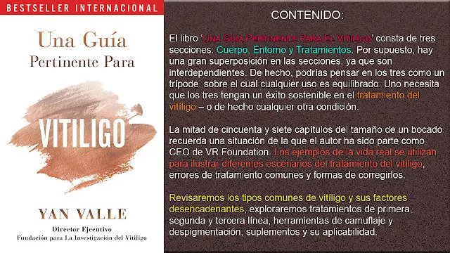 Libro sobre El Vitiligo (Spanish Edition).