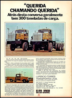 caminhões Kenworth; kenworth trucks; brazilian advertising cars in the 70. os anos 70. história da década de 70; Brazil in the 70s; propaganda carros anos 70; Oswaldo Hernandez;
