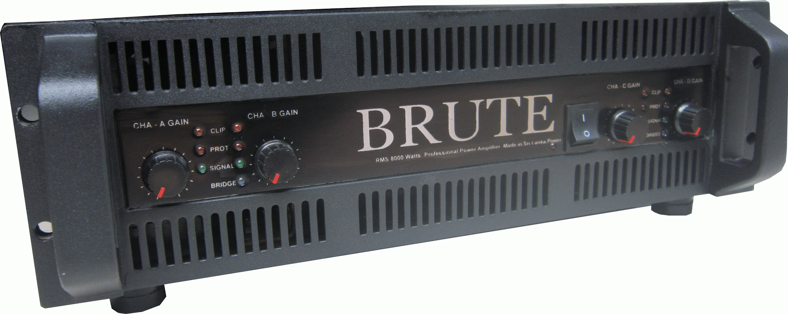  BRUTE Professional Power Amplifiers RMS 8000 Watts 4 Channel