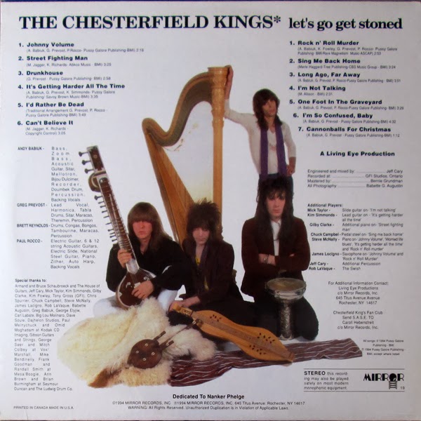 THE CHESTERFIELD KINGS -  (1994) Let's go get stoned 4
