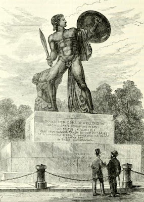Statue of Achilles, Hyde Park from Old and New London by E Walford (1878) Statue of Achilles, Hyde Park from Old and New London by E Walford (1878)