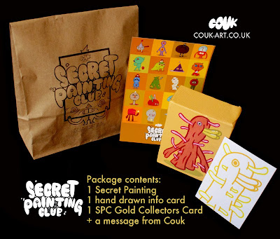 Secret Painting Club Gold Edition Blind Bag Painting Series & Packaging by Couk