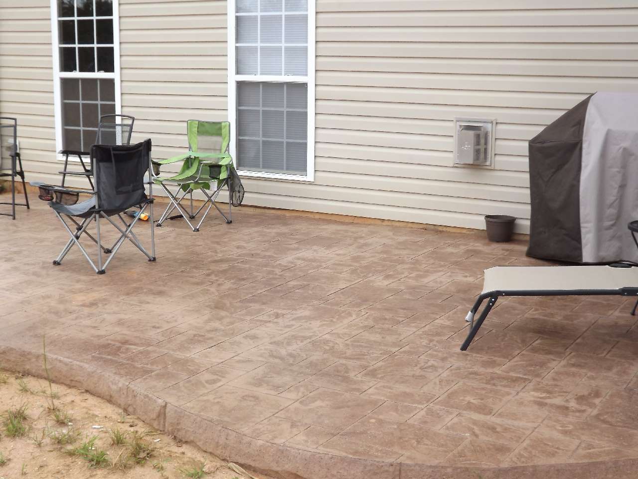 Atlantic Coast Concrete Stamped Patio with Stamped Form Liners