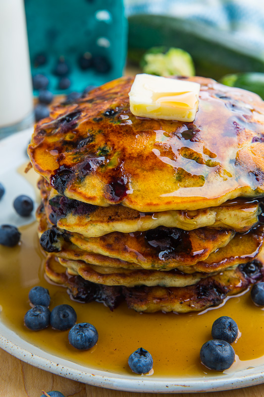 Blueberry Zucchini Pancakes Blueberry Zucchini Pancakes