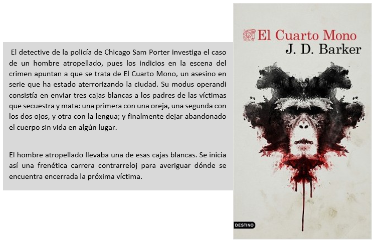 EL CUARTO MONO, J.D. BARKER, Booket