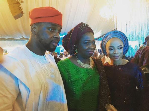 3 Toke Makinwa and Debola Williams spotted at Abeokuta wedding of Abike Dabiri's son (photos)