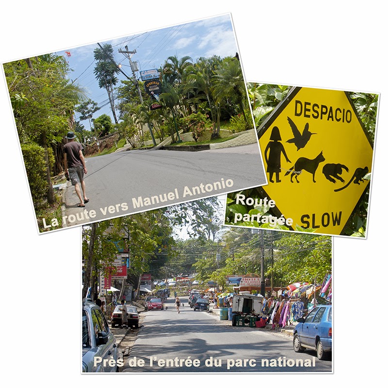 La route entre Quepos et le parc national Manuel Antonio