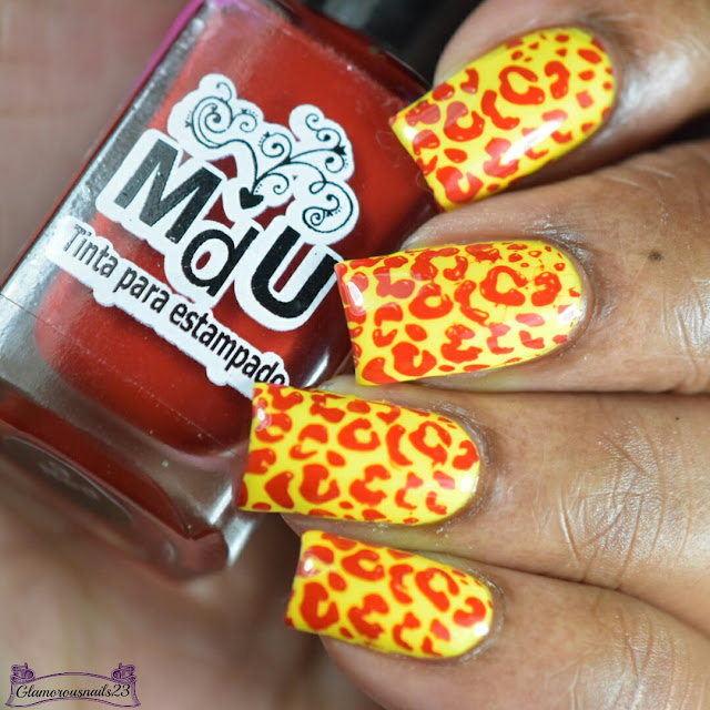 26GNAI November 2017 Day 10 - Animal Print In The Wrong Colours + Nail Challenge Collaborative November 2017 - Animal Print #2 glamorousnails23.com