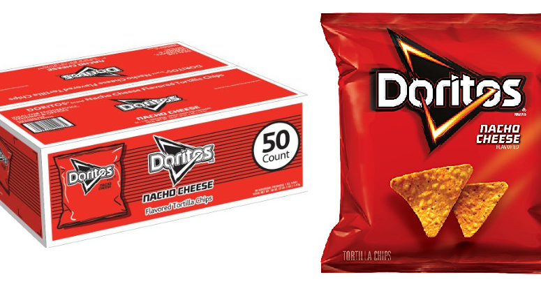 50 Bags of 1oz Doritos Chips $9.61 (Reg $14) + Free Shipping or $8.16 How Many Bags Of Chips For 50
