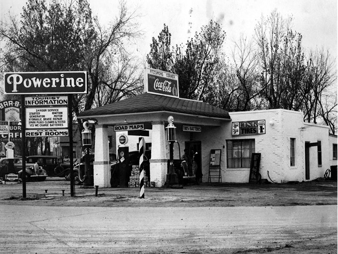Colfax Avenue Powerine Gas Station, 1920s