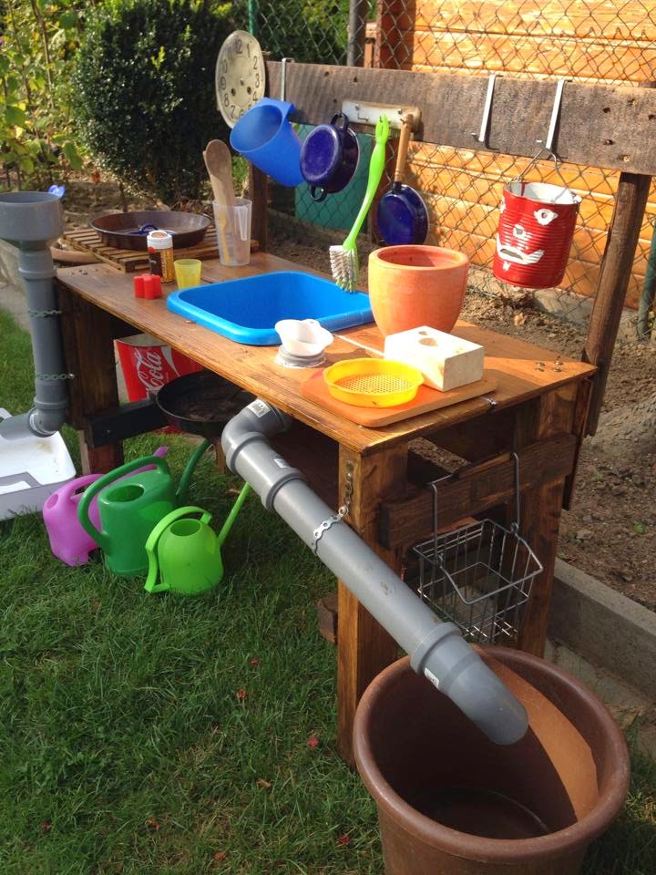 Hier zeige ich euch eine selbst gebaute Matschküche für den Garten Hier zeige ich euch eine selbst gebaute Matschküche für den Garten