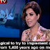 Arab woman on TV mocks Muslims who believe in "black-eyed virgins in Paradise"