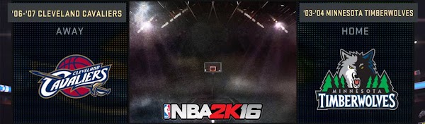 NBA 2k16 : 2003 Wolves and 2006 Cavaliers Added in NBA 2k16