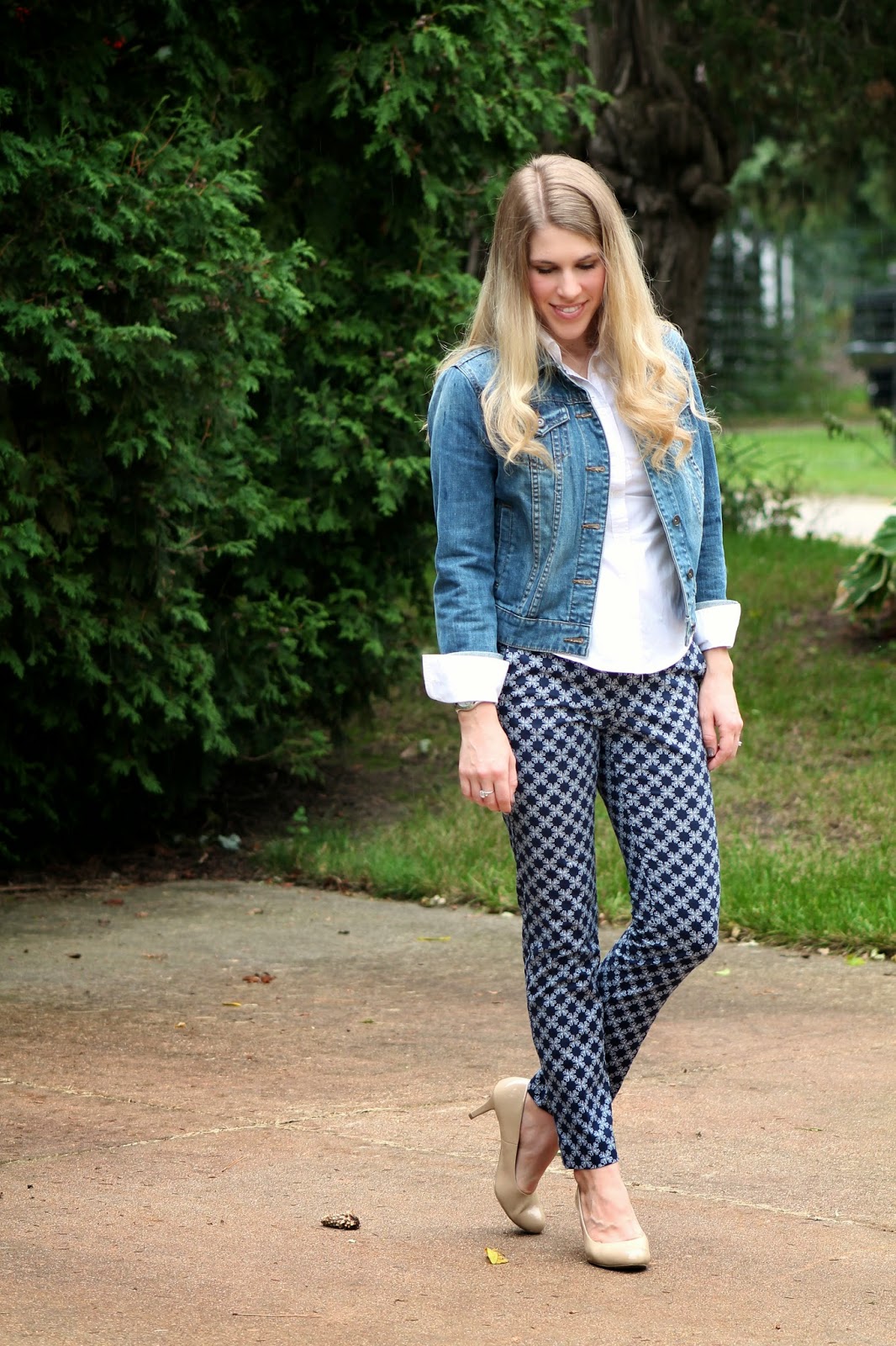 Confident Twosday: Denim Jacket and Printed Pants - I do deClaire