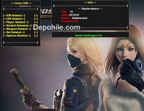 Crossfire EU,PH Emiez D3D ESP,Aimbot Menu Hile 18.3.2018