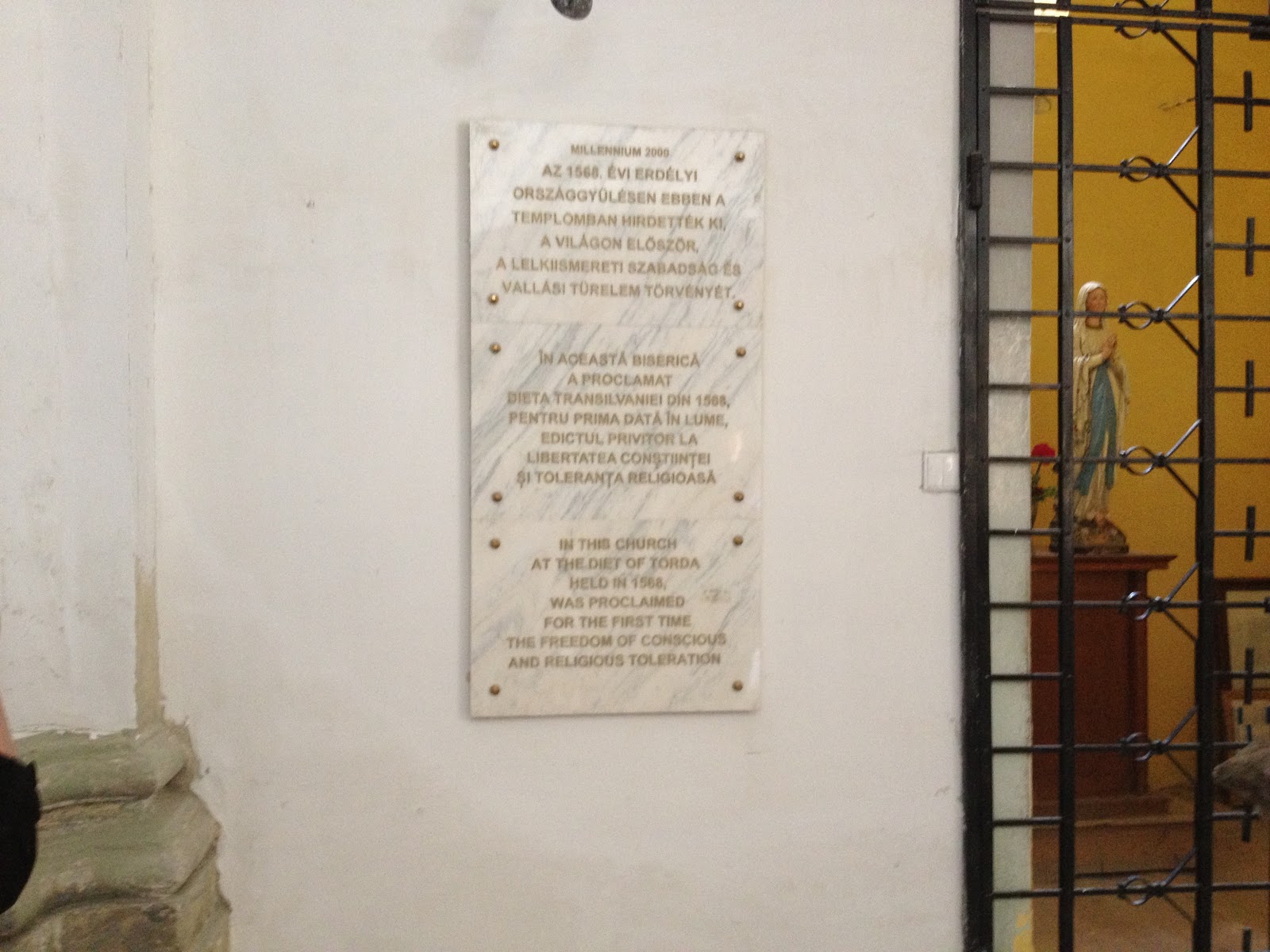 From Transylvania Meszko, Torda and its Edict, and on to Kolozsvar