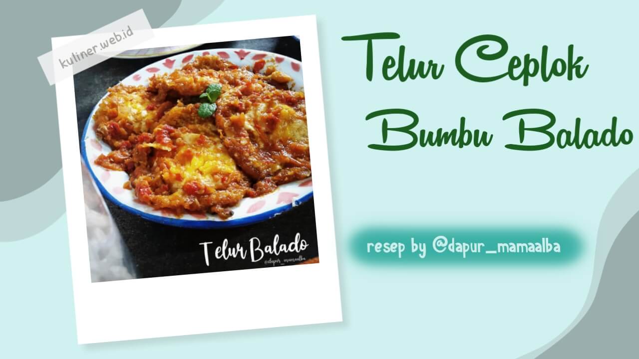 Telur Ceplok Bumbu Balado Telur Ceplok Bumbu Balado