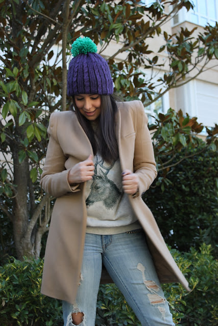 DIY como hacer gorro de lana con pompon