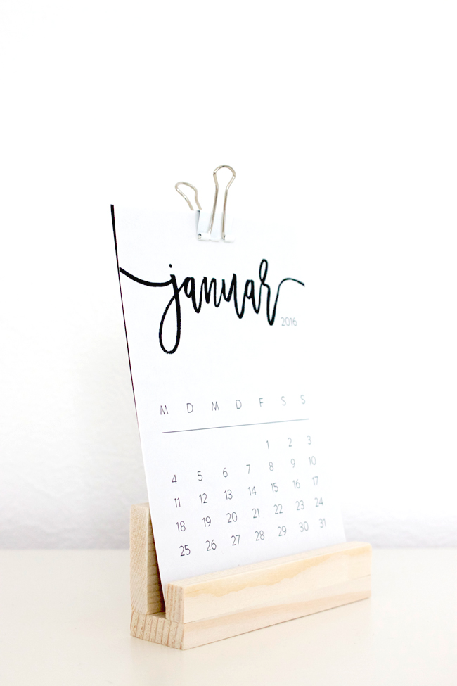 doitbutdoitnow : Die schönsten Kalender zum selber ausdrucken