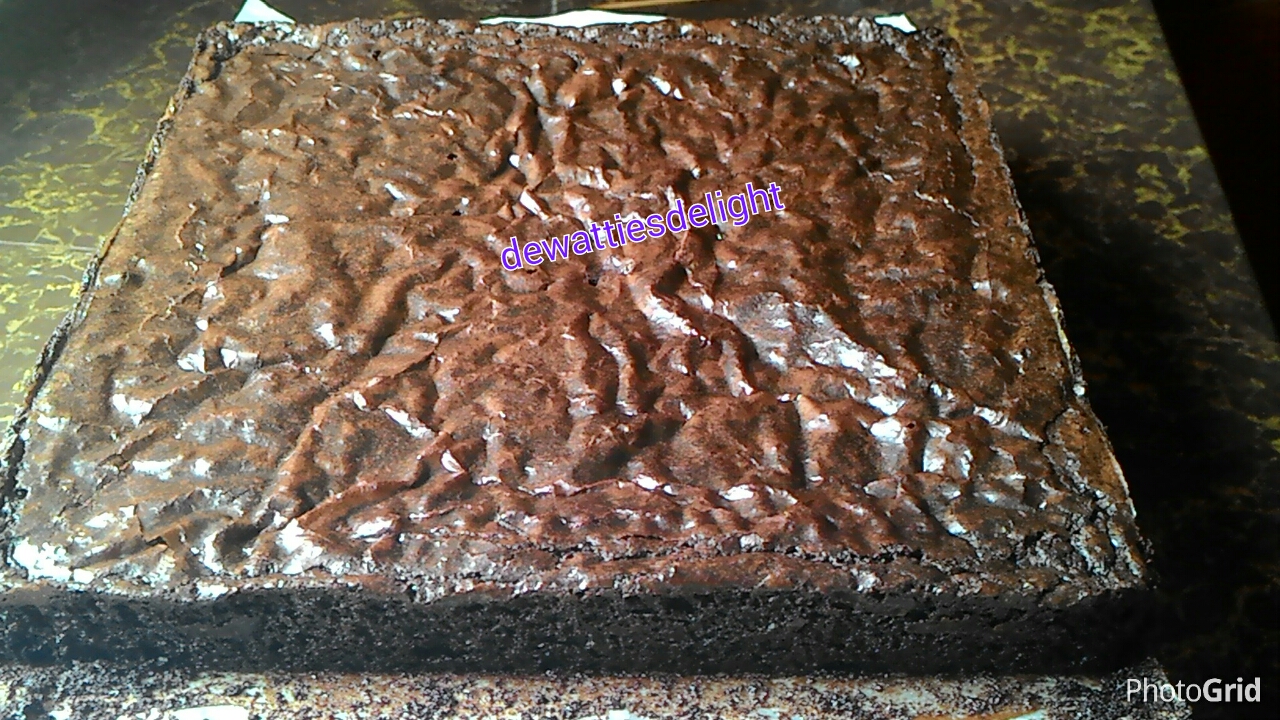 Wattie's HomeMade Resepi Chocolate Brownies Kedut Popular (Fudgy Brownies)