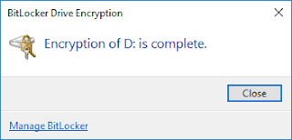 Sử dụng BitLocker trong Windows 10 mã hóa các phân vùng ổ đĩa và các thiết bị lưu trữ gắn ngoài