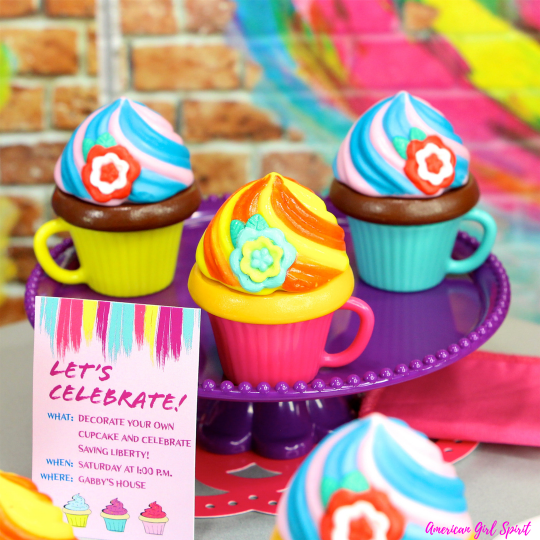 american girl cupcake set