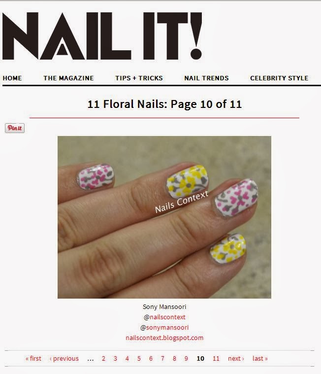 Nails Context Got featured on NailIt Magazine's webpage today AGAIN!!!