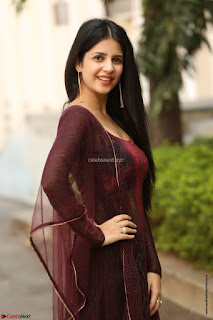 Kashish Vohra looks Beautiful Cute and Innocent beauty in Brown Transparent Velvet Gown ~  Exclusive 018