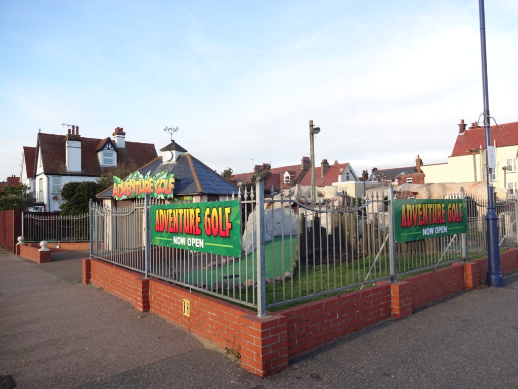 The Ham and Egger Files Sea Road Adventure Golf course in Felixstowe