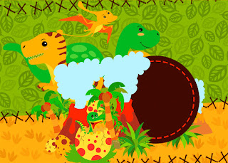Fiesta de Dinosaurios: Invitaciones de Cumpleaños para Imprimir Gratis. Para hacer invitaciones, tarjetas, marcos de fotos o etiquetas, para imprimir gratis de Fiesta de Dinosaurios.