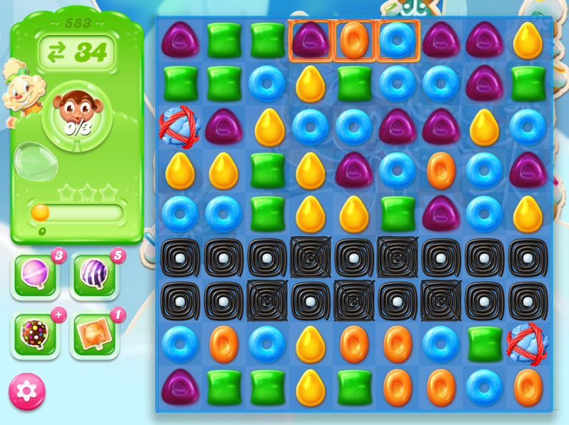Candy Crush Jelly Saga level 583 Candy Crush Jelly Saga level 583